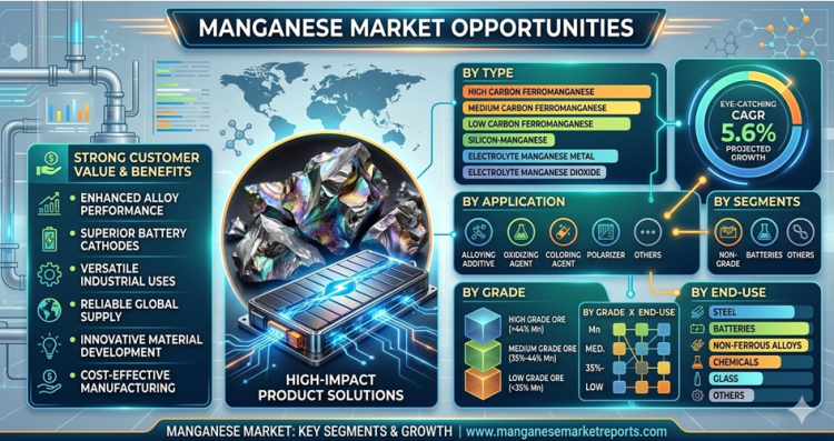 Steel’s Silent Partner, the Battery Revolution’s Secret Weapon: Inside the Global Manganese Market’s USD 18,007.78 Million Journey to 2035